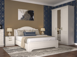 Двуспальная кровать Моби Кровать Ливерпуль 160х200 с основанием и ножками