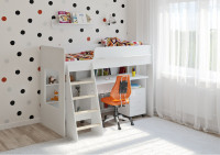 Детская кровать от 3 лет Легенда 26.6 белая