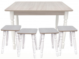  Комплект обеденный со столом прямоугольным 