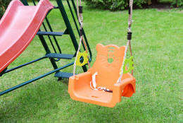 Качели детские с горкой