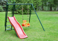 Качели детские с горкой