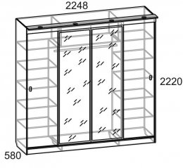 Шкаф купе Базис