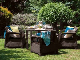 Комплект плетеной мебели Keter CORFU FIESTA 17198008