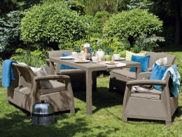 Комплект плетеной мебели Keter CORFU FIESTA 17198008