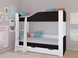 Кровать двухъярусная АСТРА 2  Белый/Сонома с ящиком