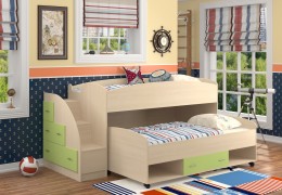 Детская двухъярусная кровать Дюймовочка-4/3