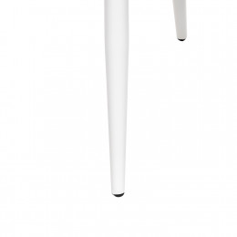 Стул с подлокотниками Leset Слим, каркас Белый, велюр Темно-зеленый