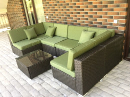 Комплект плетеной мебели из искусственного ротанга  YR822BG