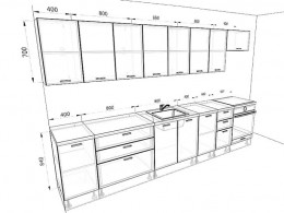 Кухня Люкс 3,4 метра