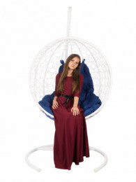 Кресло подвесное  KokosWhite  Синяяя подушка