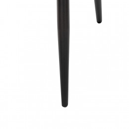 Стул с подлокотниками Leset Слим, каркас Черный, велюр Бежевый