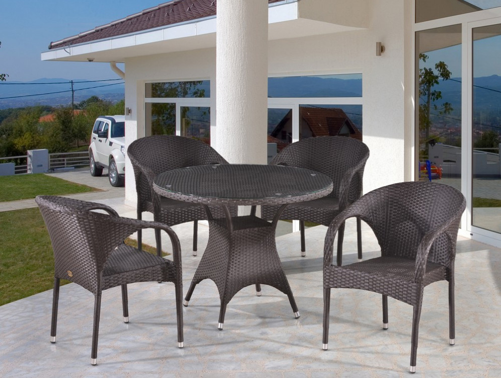 Комплект плетеной мебели  T220CBT/Y290B-W52 4Pcs