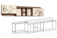 Полка навесная Сенди 194 см