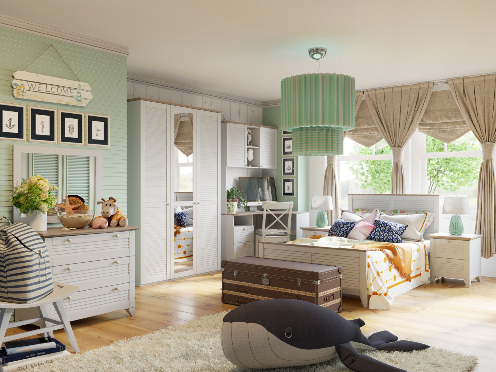 Комплект детской мебели Ривьера ГН-241.101 Набор для комнаты №