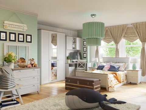 Комплект детской мебели Ривьера ГН-241.101 Набор для комнаты №