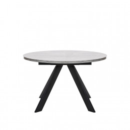 Стол раздвижной Leset Асгард, Бетон/опоры Черные