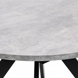 Стол раздвижной Leset Асгард, Бетон/опоры Черные