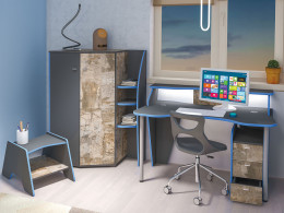 Детский шкаф  2-х створчатый Индиго малый 10.20