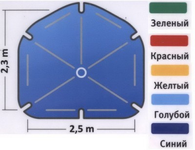 Зонт Конверт 2,3х2,5м