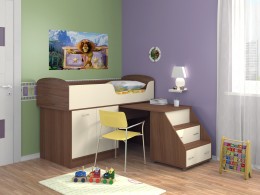 Детская кровать Дюймовочка-2  160х70 см