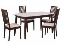Обеденная группа для столовой и гостиной Мебвилл Турин + 4 стула Родос