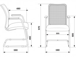 Офисный стул Бюрократ Кресло CH-599AV