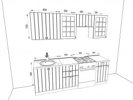 Кухня Прованс 2,4 метра