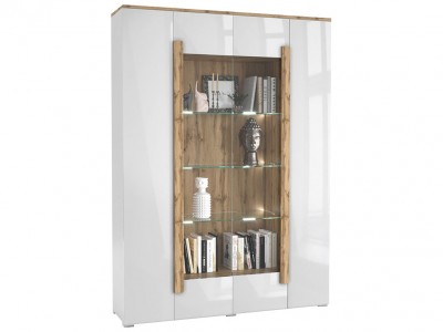 Шкаф-витрина Милана Сахара  4- дверная 1915.М1