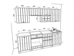 Кухня Прованс 2,4 метра