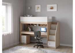 Кровать чердак Легенда C606.3 с тумбой