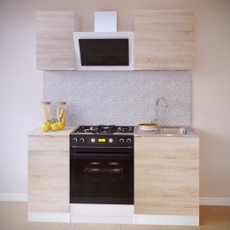 Прямой кухонный гарнитур Сокол ПН-04+ТК-04.1+ПН-06+ТК-06м